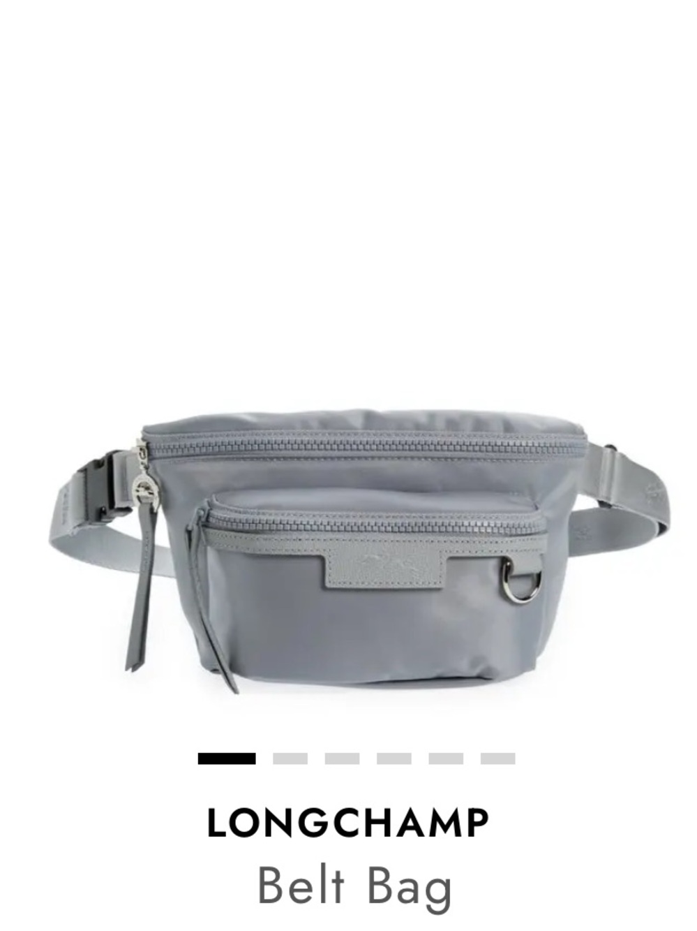 Longchamp Le Pliage Neo Medium Belt Bag in Grey